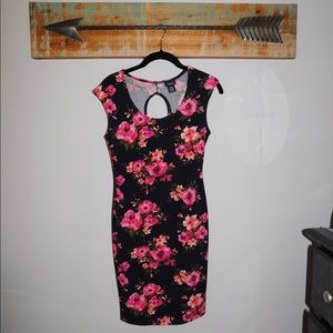 Floral Navy Blue Dress